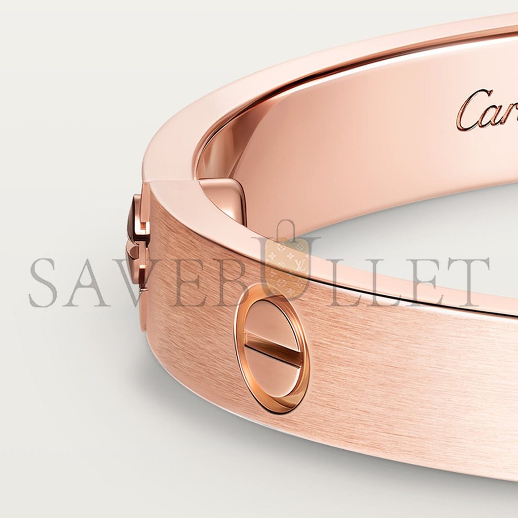 CARTIER BRACELET LOVE, MODÈLE CLASSIQUE, FINITION BROSSÉE, 4 DIAMANTS B6080017